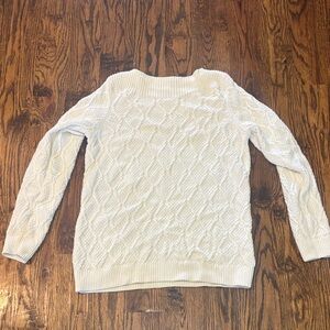 Croft & Barrow Cream Cable Knit Sweater
